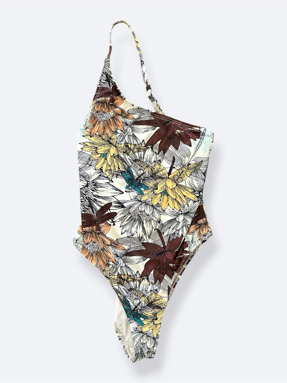ris-k sol one piece asymmetrical one shoulder bathing suit